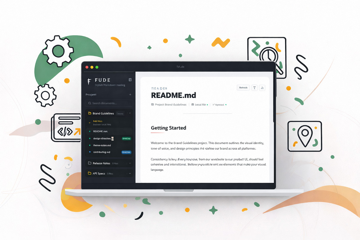 New Project: Fude.md, a beautiful Markdown reader for the AI agent era