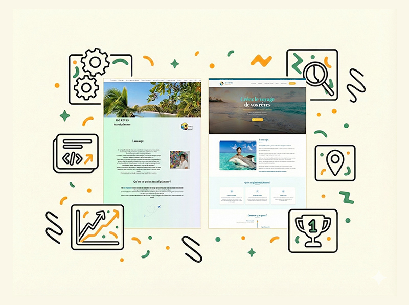 Local SEO Mission: Travel Planner Website Redesign with AI