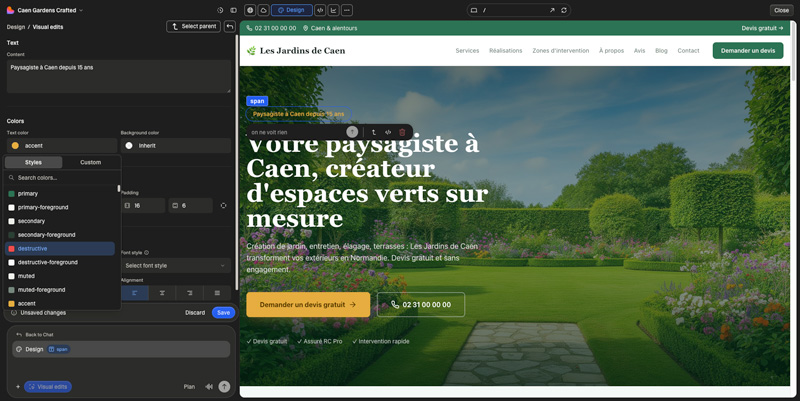 Lovable AI website builder tool