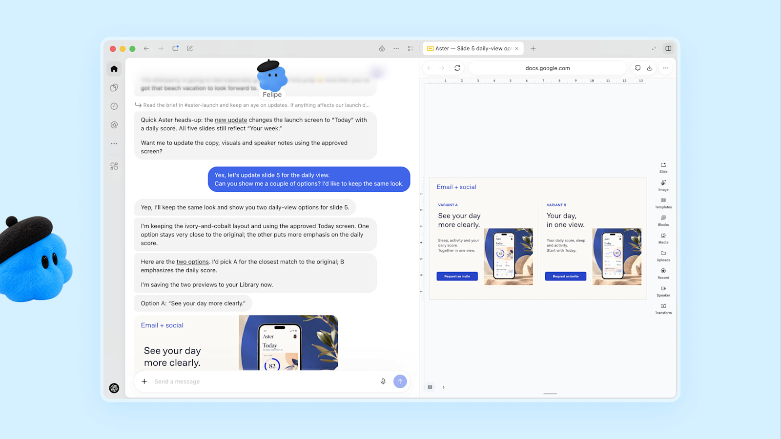 Dots prepares communications materials for a product launch